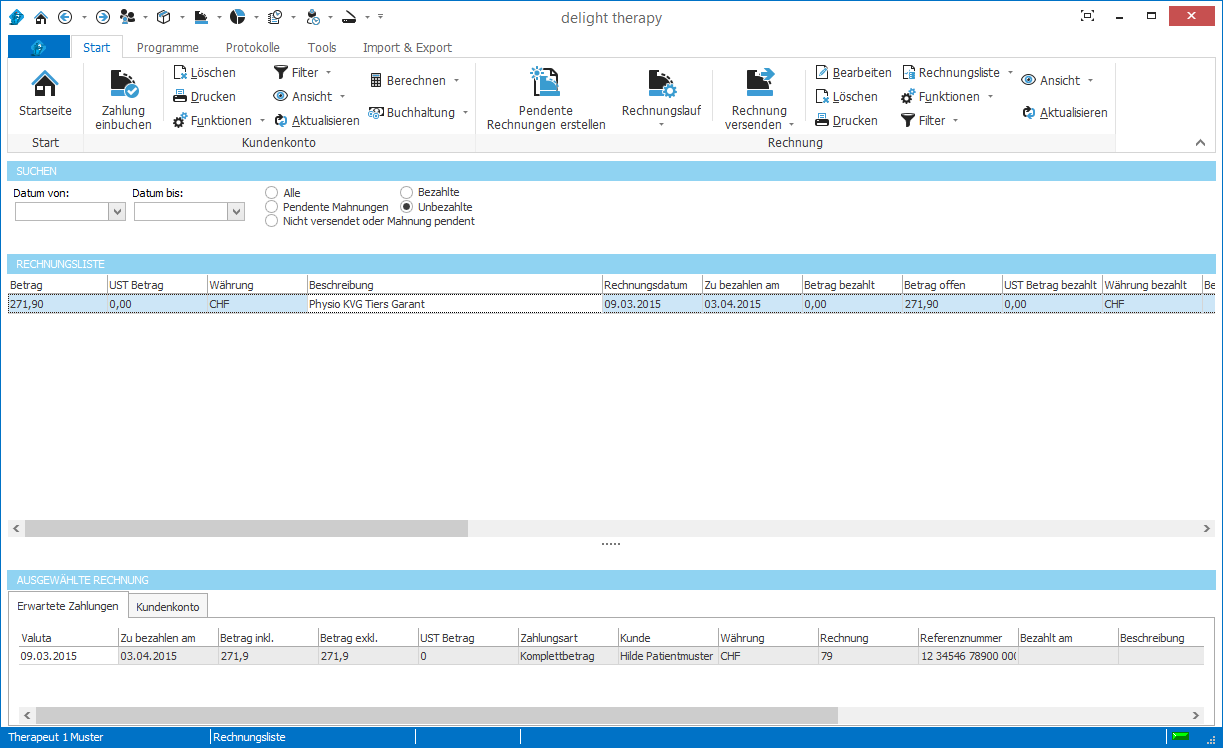 THERAPY_ebillrechnungsliste